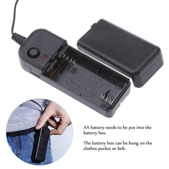 Halloween LED Light Mask Halloween Costume Supplies for Festival ICE BLUE - Picture 2 of 11